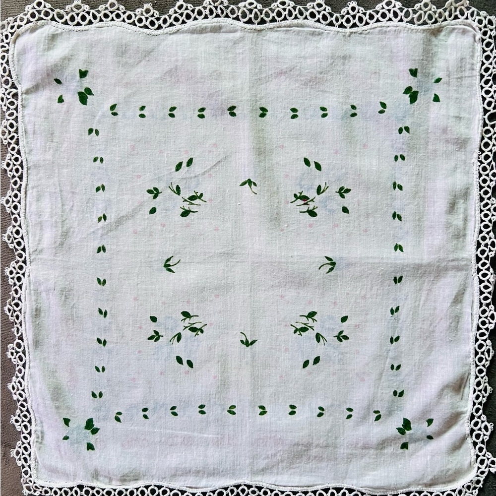 Vintage Embroidered Handkerchief